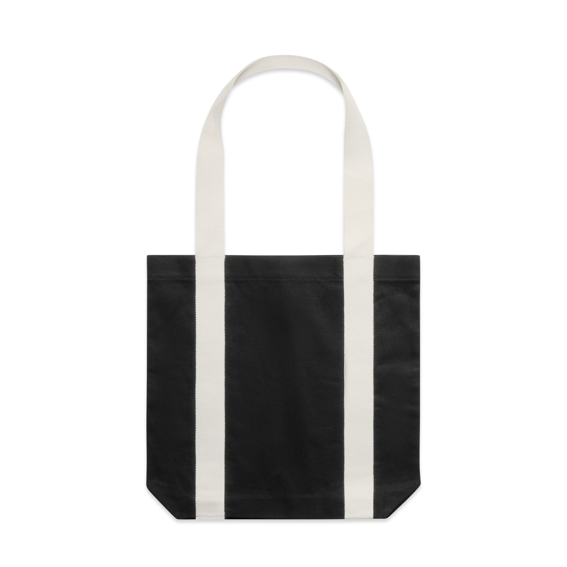Black/Cream Two Tone Carry Tote