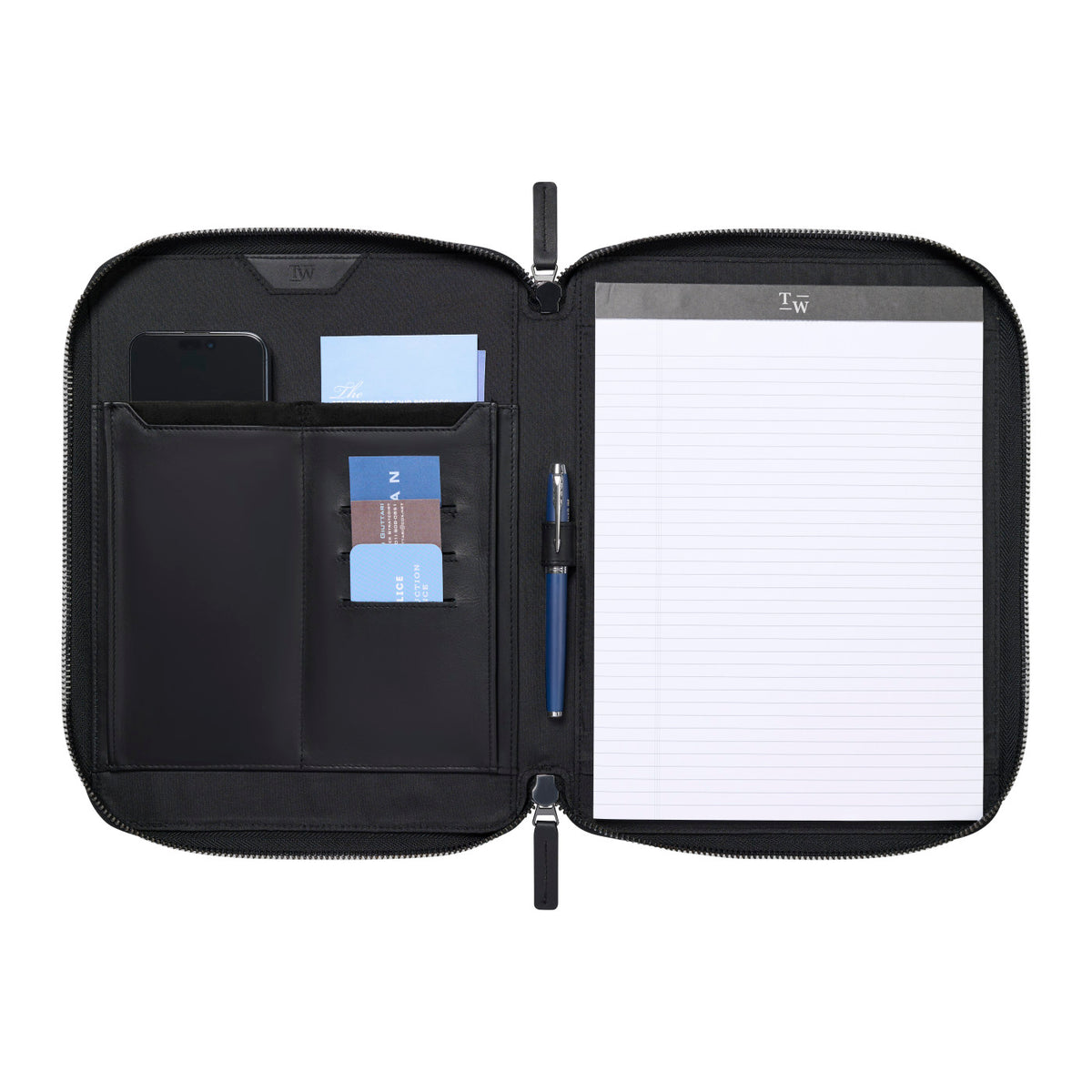 Travis & Wells Envoy Executive Zipper Close Padfolio