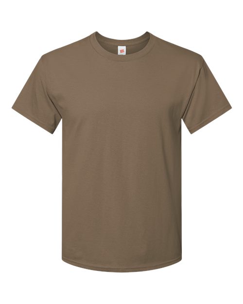 Hanes Unisex Essential Cotton Tee — Coyote Brown
