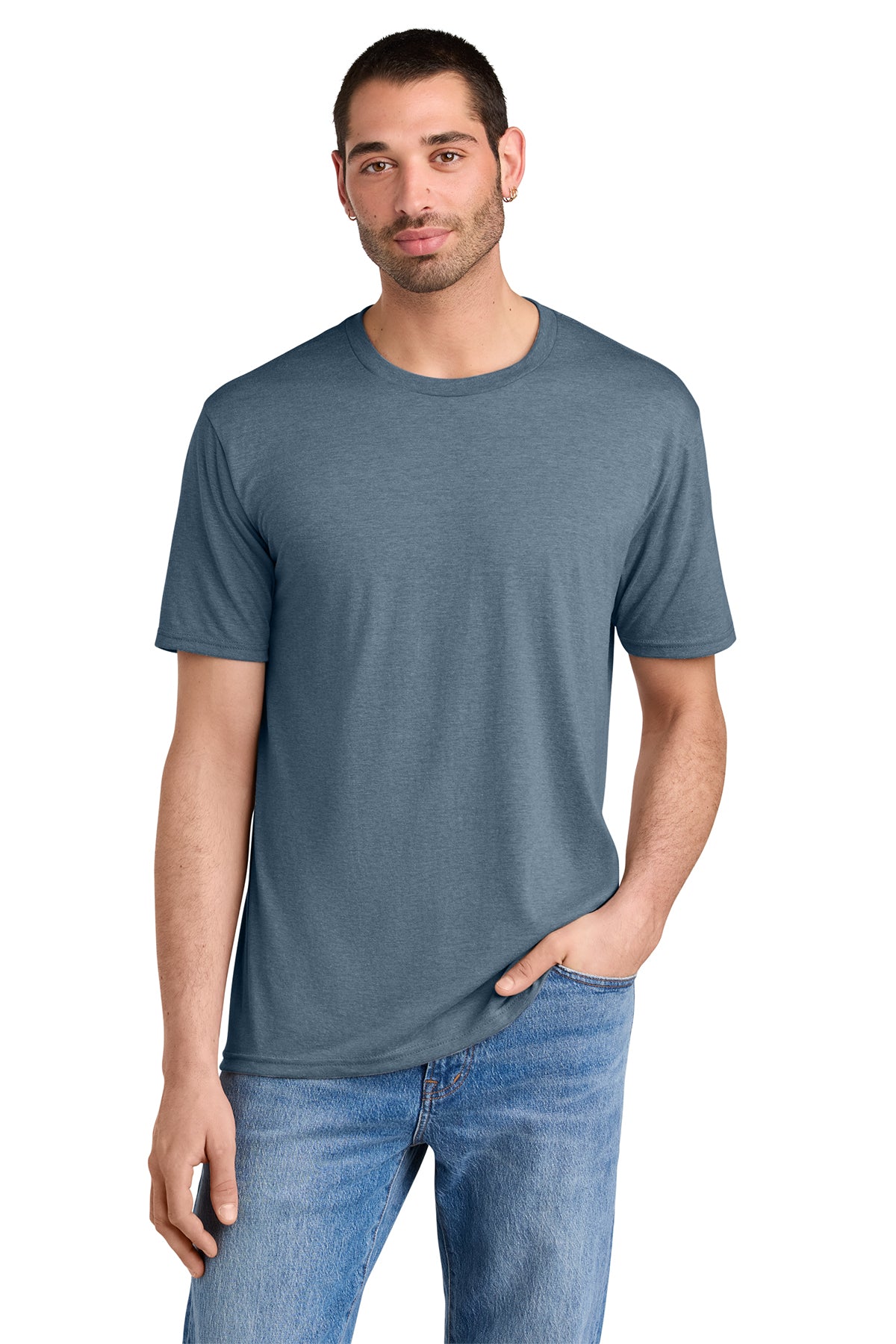 District Men’s Perfect Tee — Flint Blue Heather