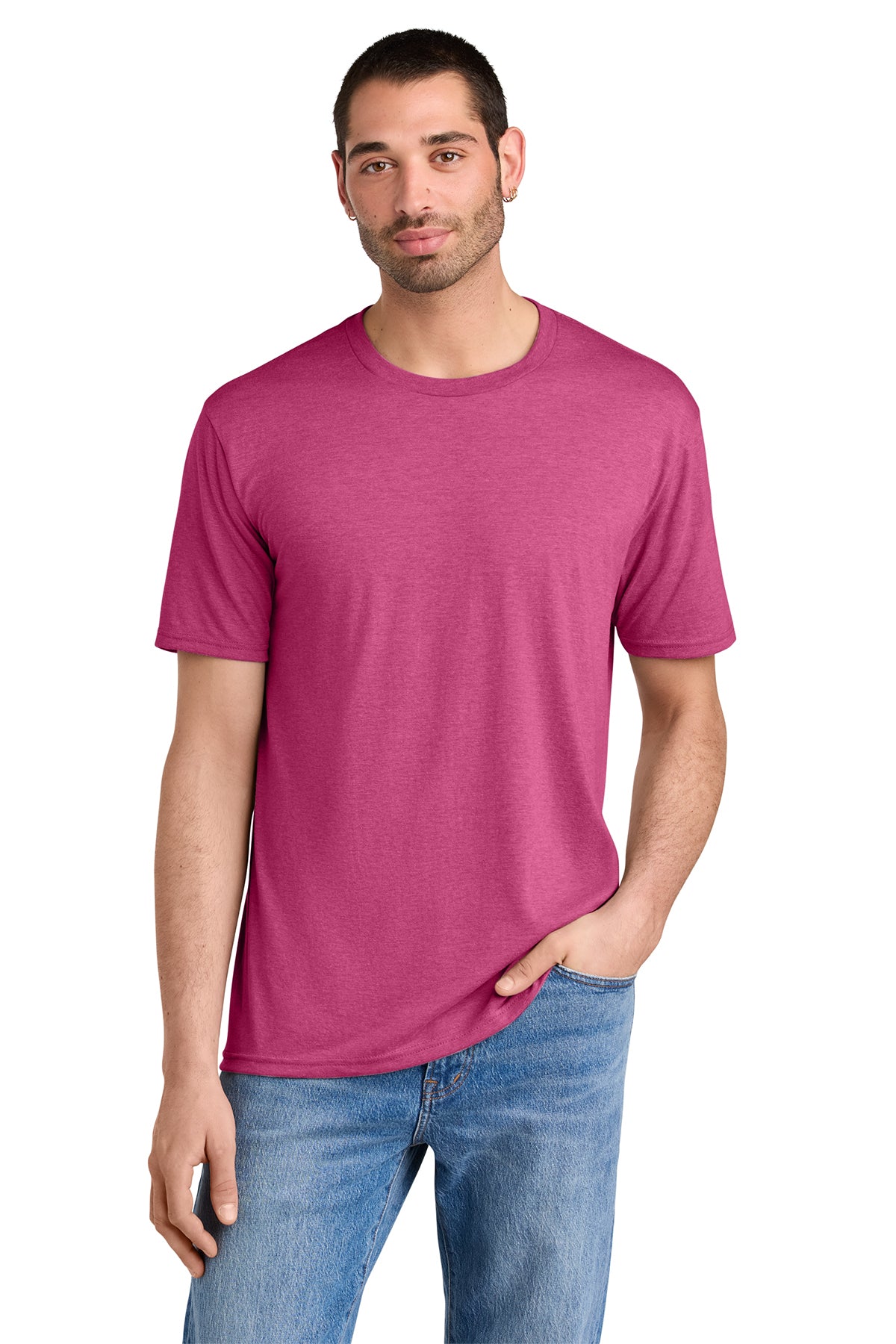 District Men’s Perfect Tee — Fuchsia Frost