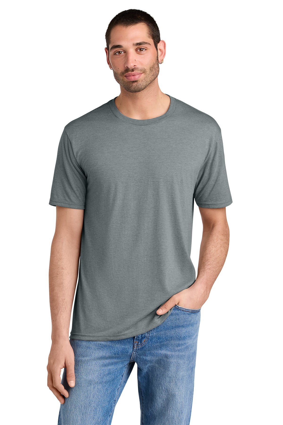 District Men’s Perfect Tee — Heathered Grey