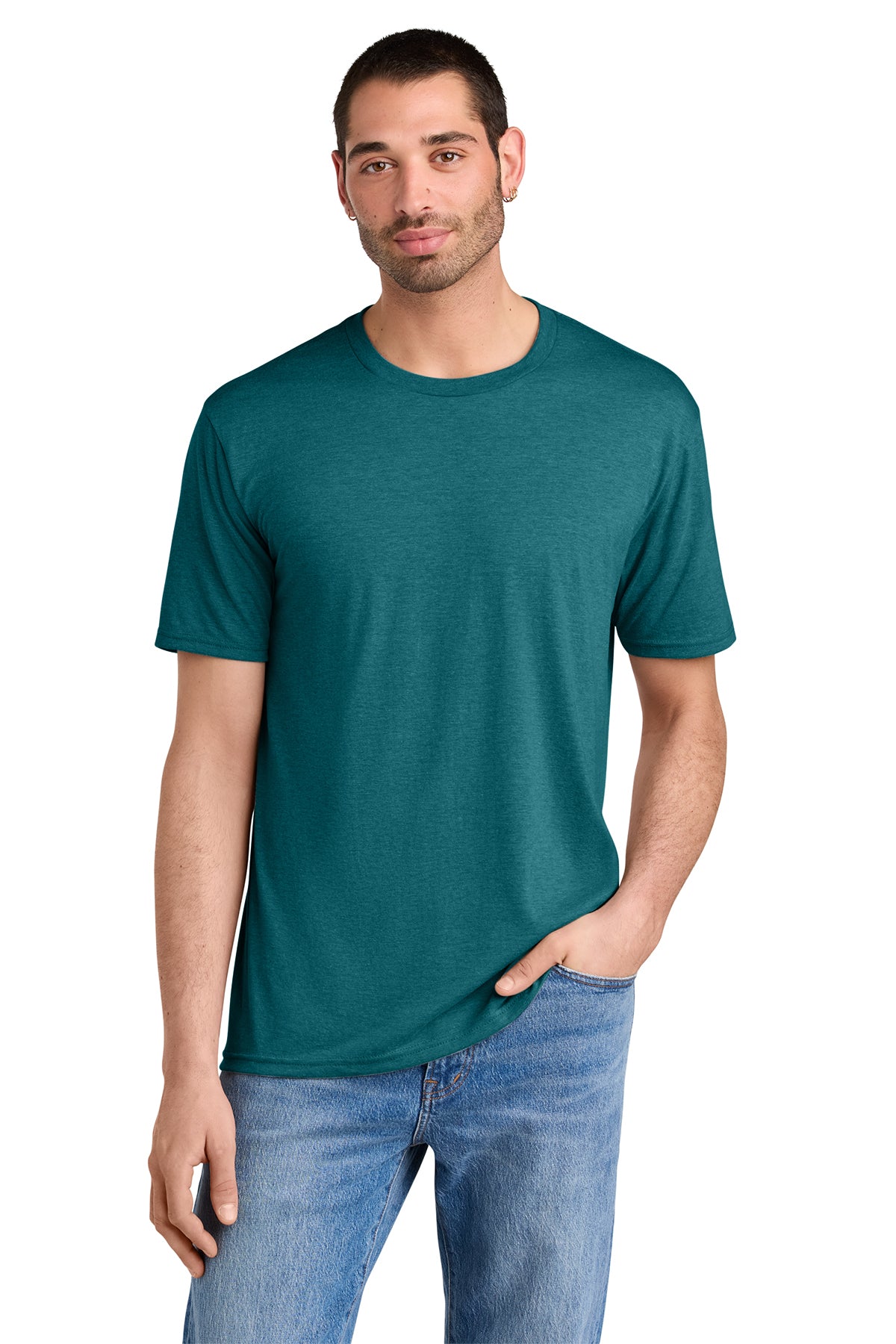 District Men’s Perfect Tee — Heathered Teal