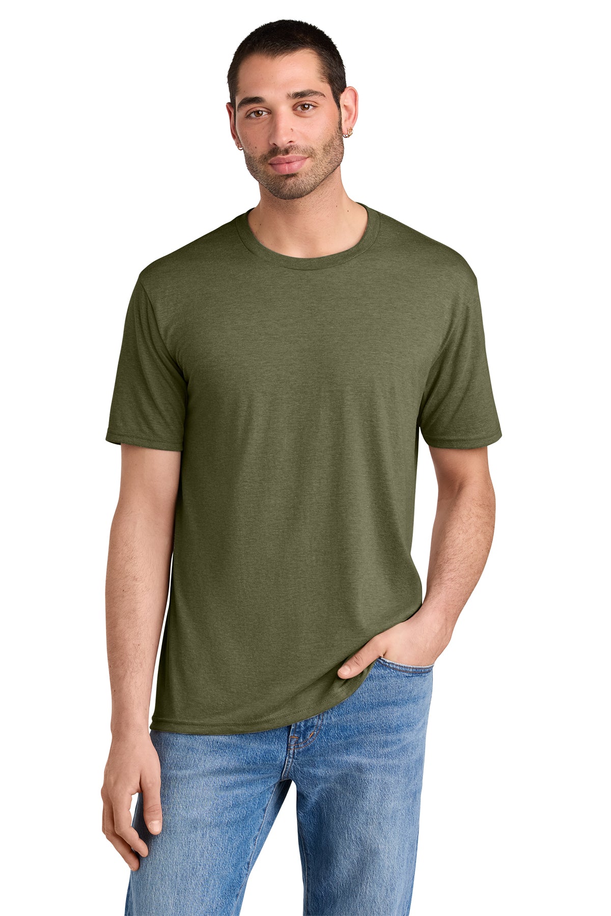 District Men’s Perfect Tee — Military Green Frost