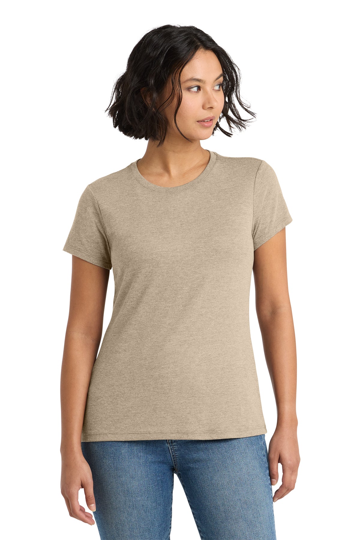 District Women’s Perfect Tee — Desert Tan Heather