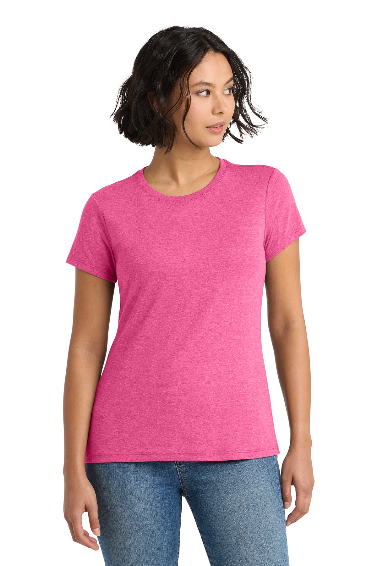 District Women’s Perfect Tee — Fuchsia Frost