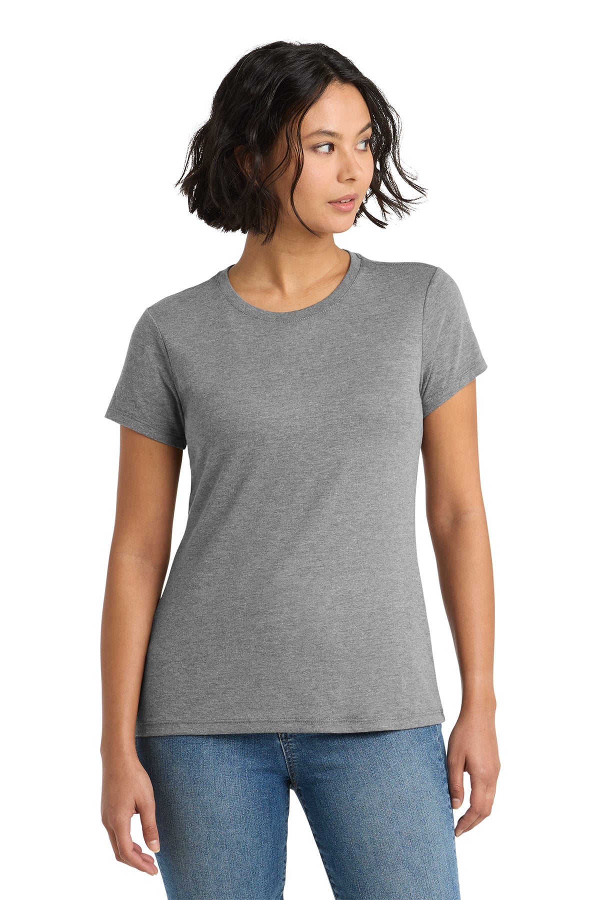 District Women’s Perfect Tee — Grey Frost