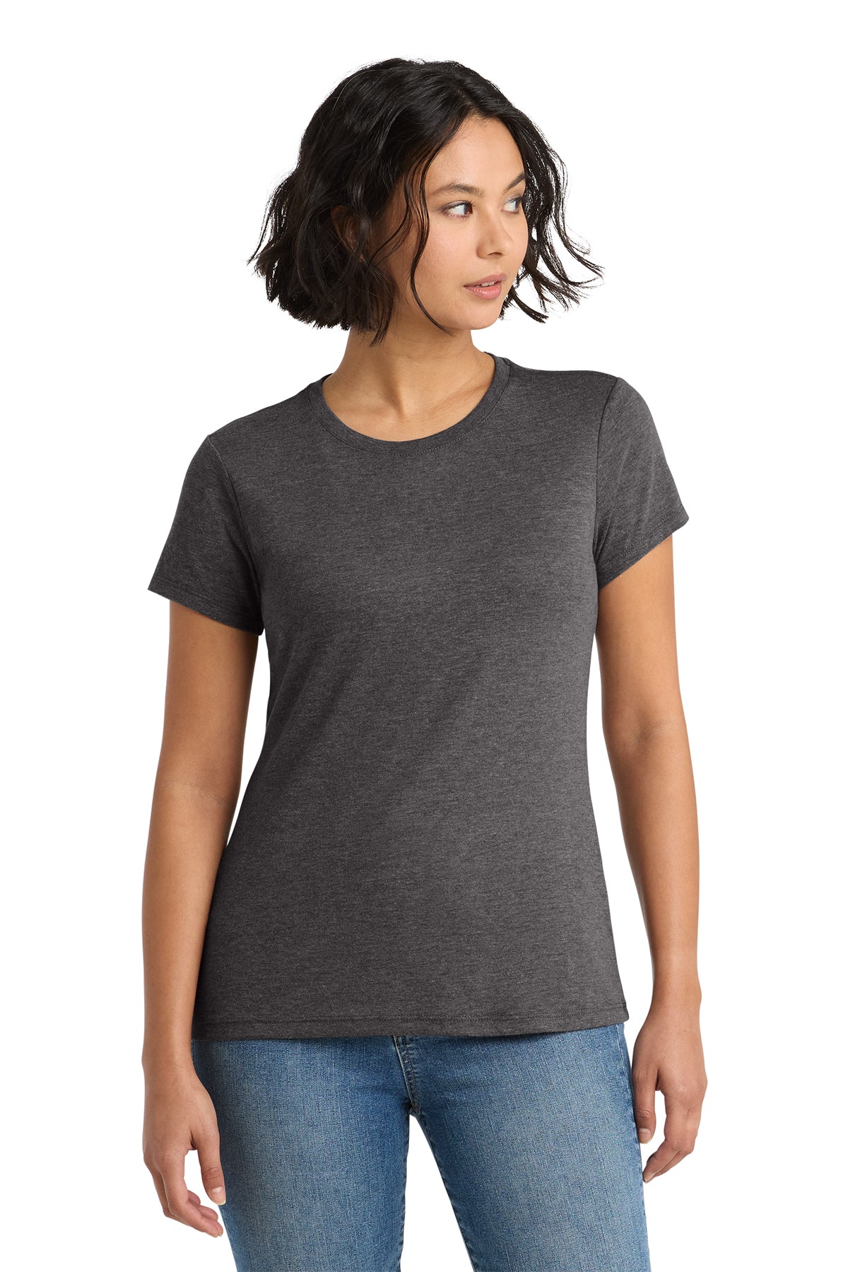 District Women’s Perfect Tee — Heathered Charcoal