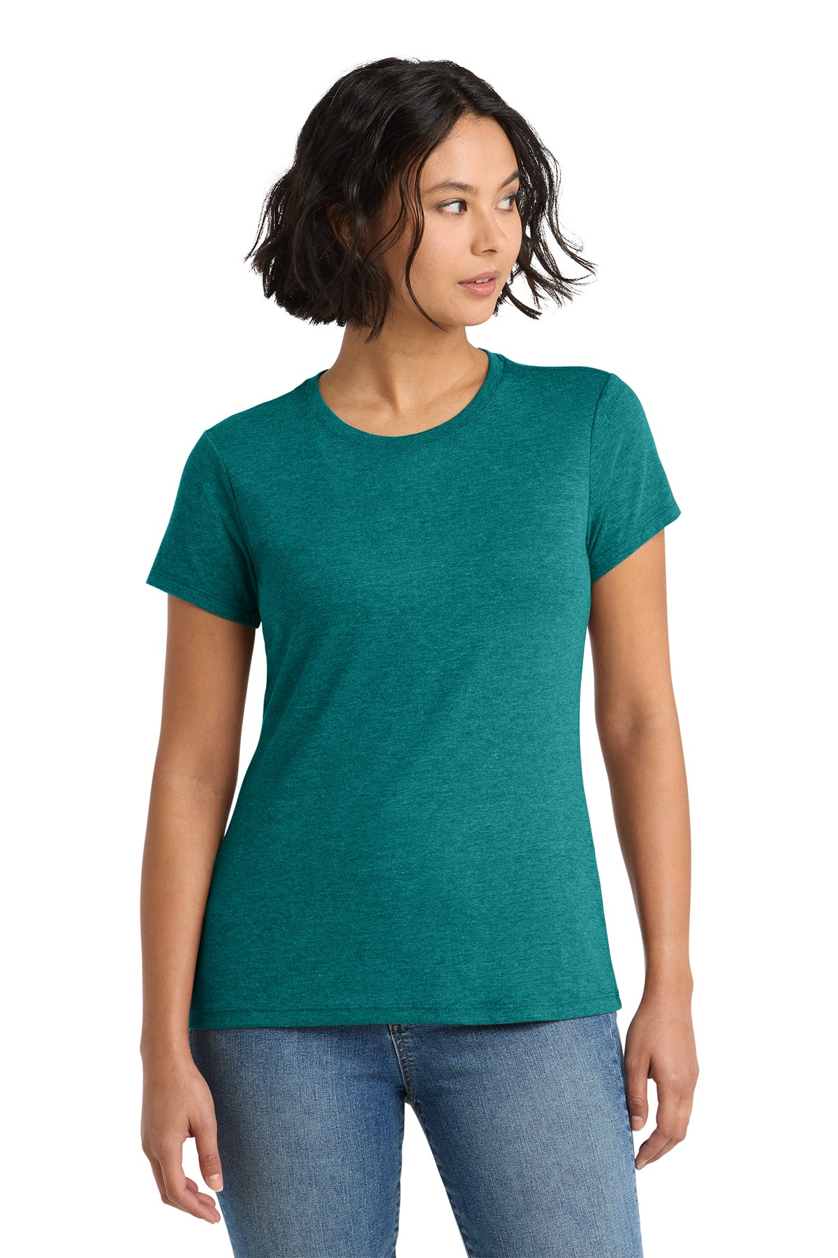 District Women’s Perfect Tee — Heathered Teal