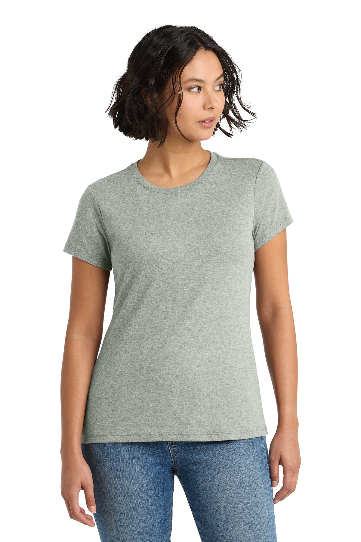 District Women’s Perfect Tee — Heathered Grey