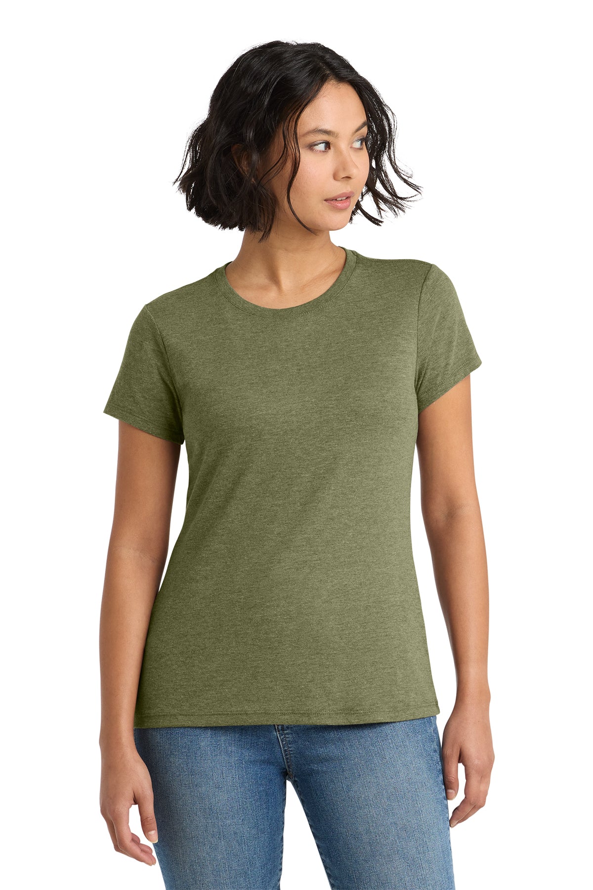 District Women’s Perfect Tee — Military Green Frost