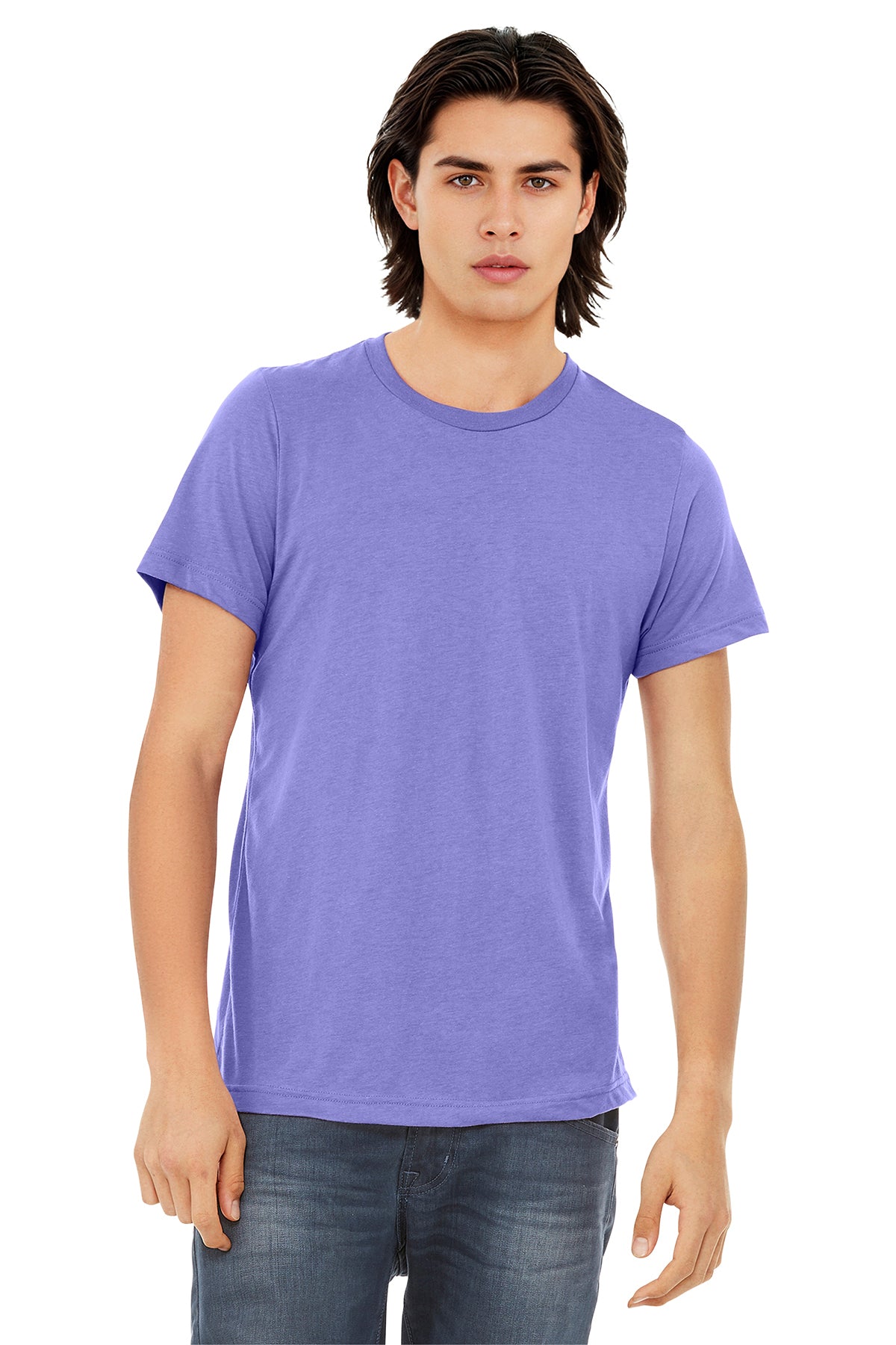 BELLA+CANVAS Unisex Triblend Short Sleeve Tee - Dark Lavender Triblend