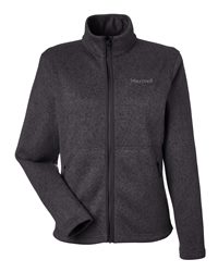 Marmot Women's Drop Line Fleece Jacket - Black Heather