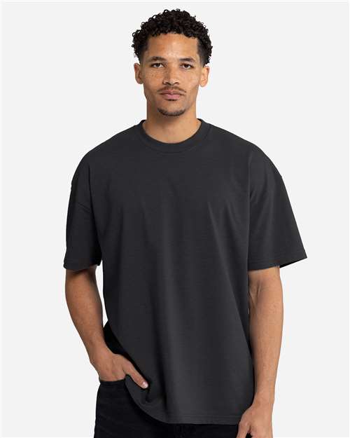 Next Level Unisex Heavyweight Tee — Heather Graphite Black