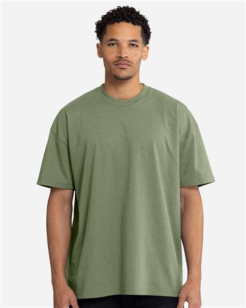 Next Level Unisex Heavyweight Tee — Heather Light Olive