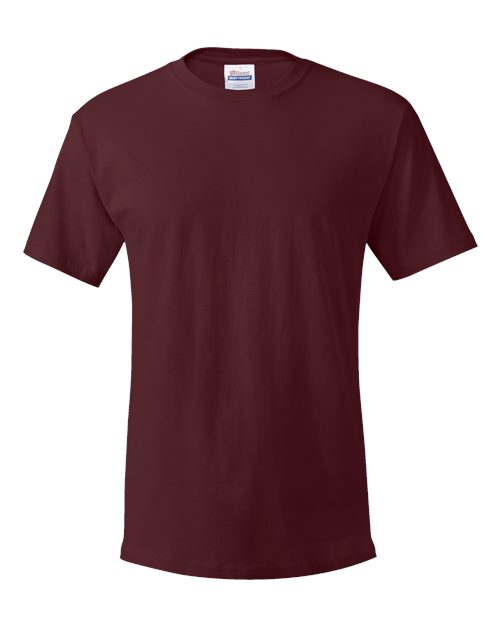 Hanes Unisex Essential Cotton Tee — Maroon