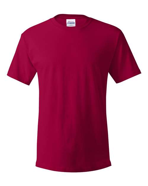 Hanes Unisex Essential Cotton Tee — Deep Red