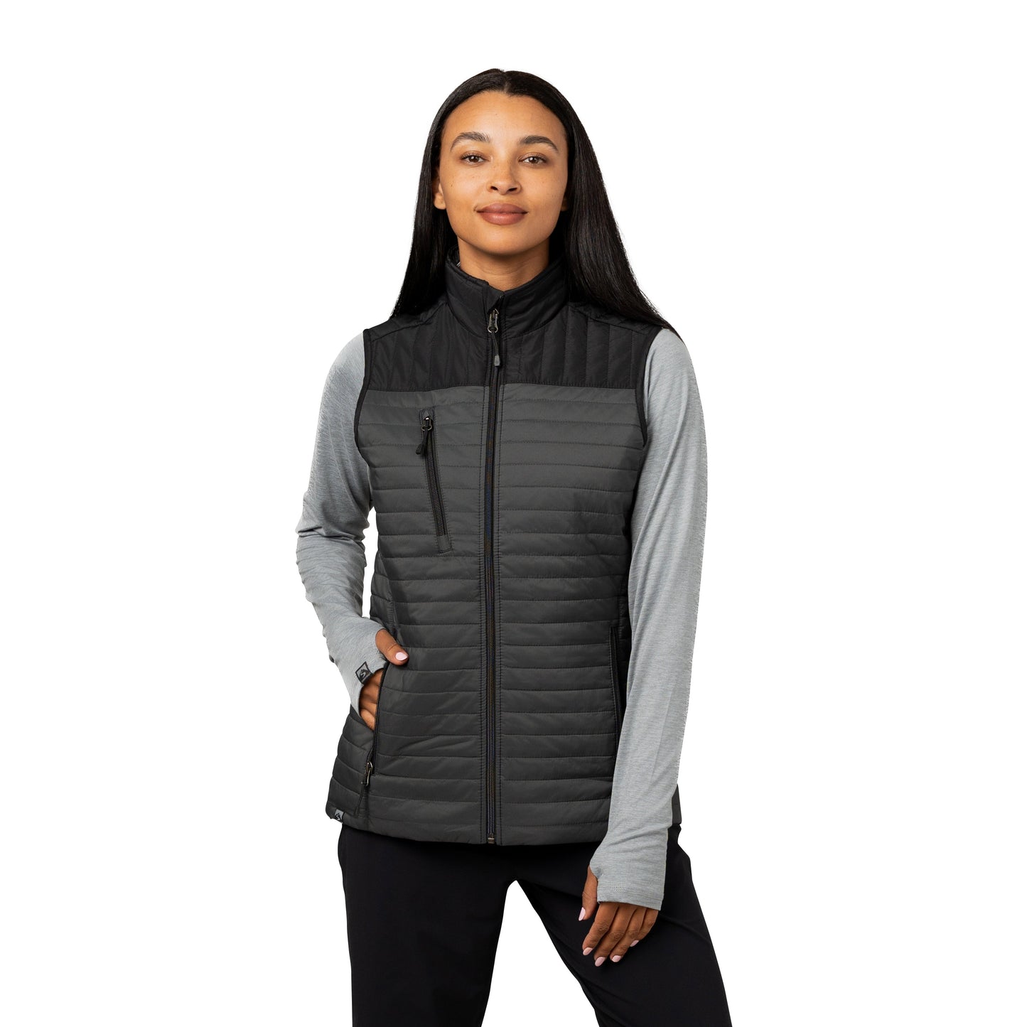 Women's Front Runner Vest - Jet Gray/Black