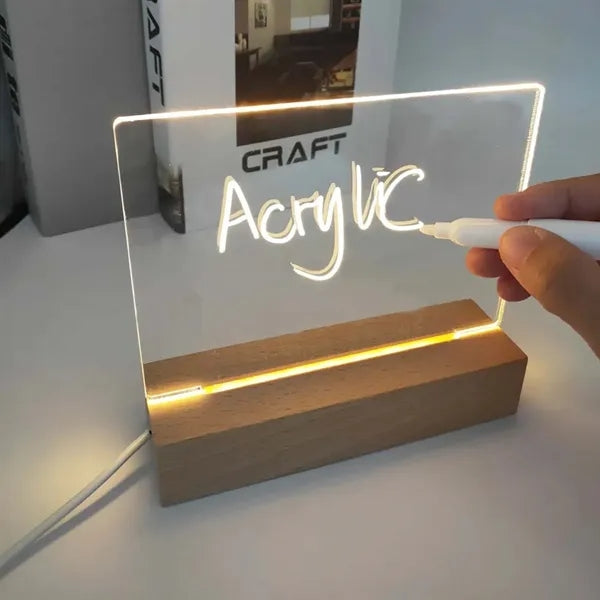 Light Up Desktop Dry Erase Board