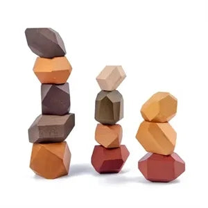 Wooden Stacking Zen Stones