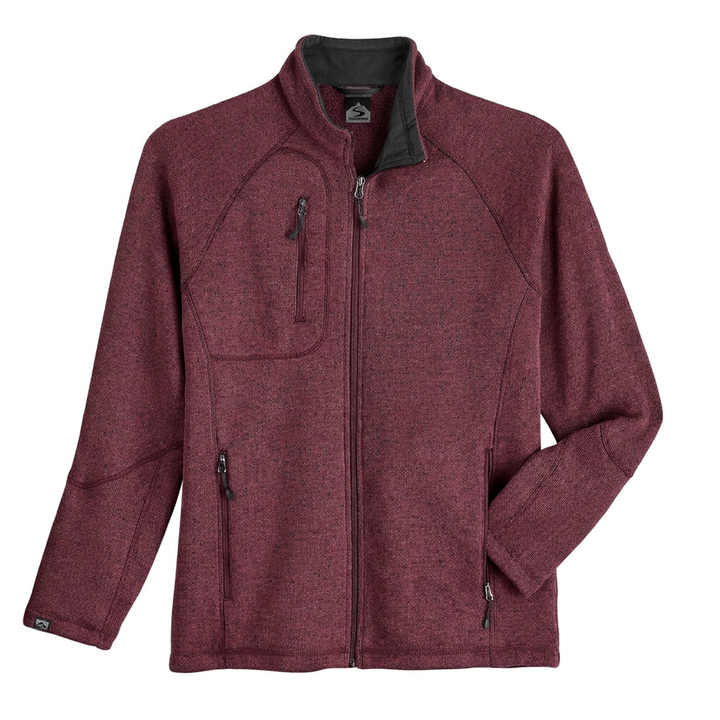 Storm Creek Overachiever Sweater Fleece - Merlot Red