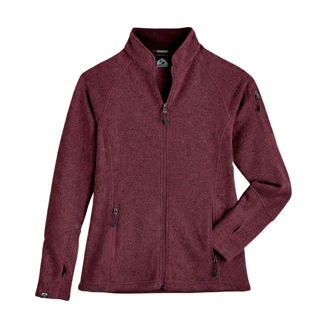 Storm Creek Women's Overachiever Sweater Fleece - Merlot Red