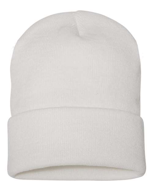 Classic Cuffed Beanie White