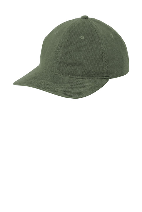 Light Corduroy Dad Cap - Olive Green