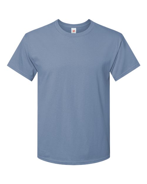 Hanes Unisex Essential Cotton Tee — Stonewashed Blue