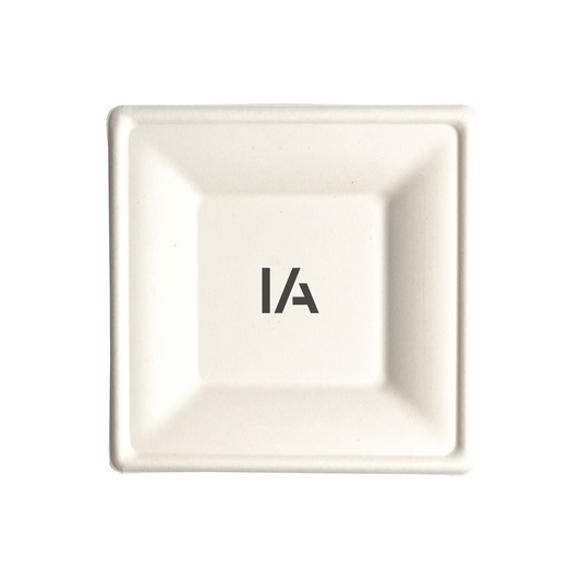 IA 6" Square Compostable Plate