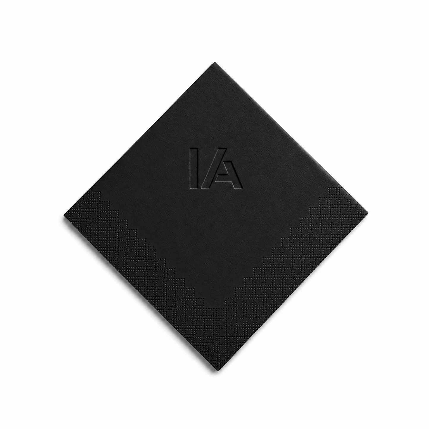 IA Black Beverage Napkin
