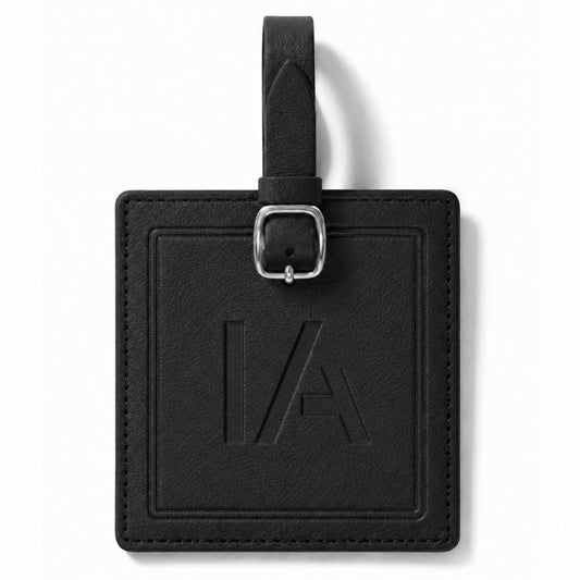 IA Leatherology Small Square Luggage Tag
