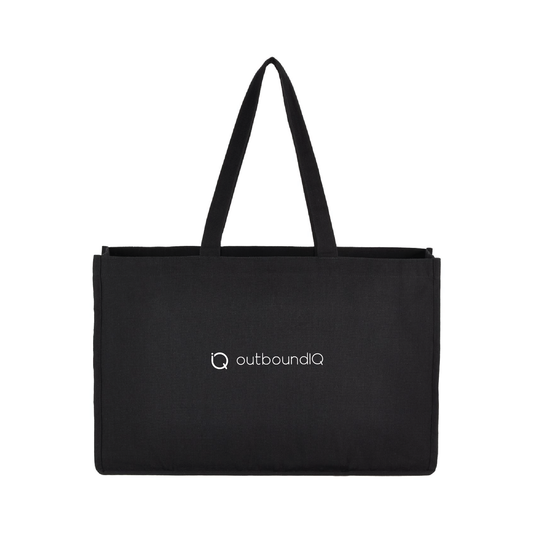 outboundIQ 10 oz Recycled Cotton Shoulder Tote