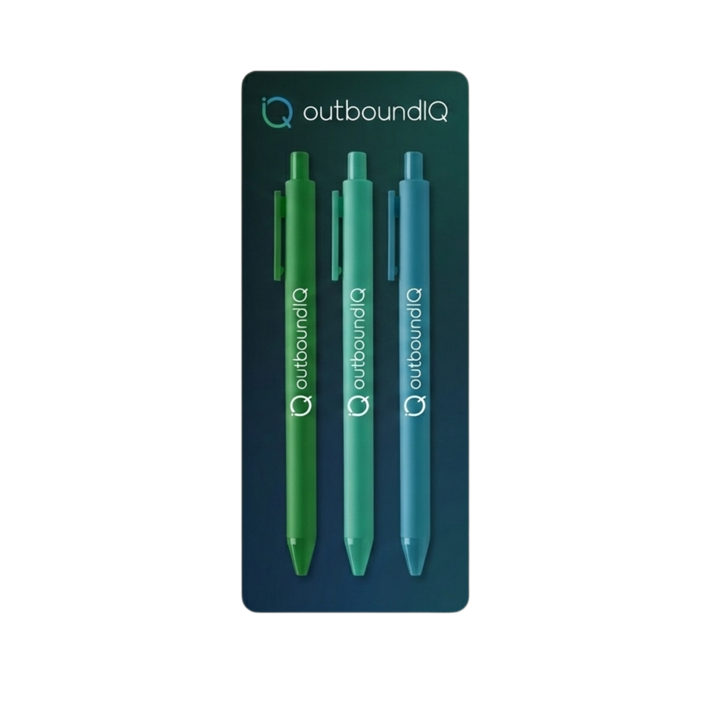 outboundIQ Gel Clicker Pen Set