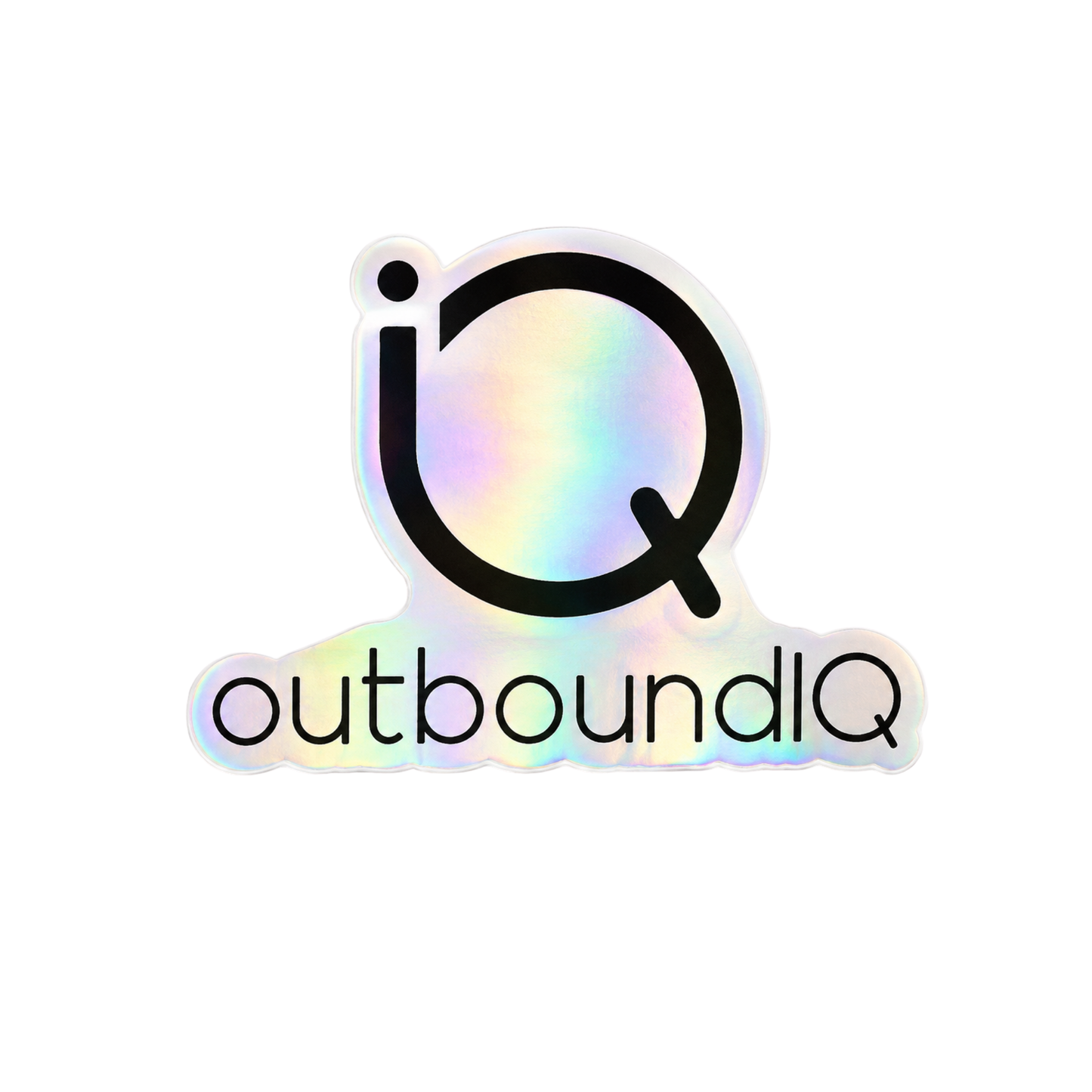 outboundIQ Holographic Die Cut Sticker