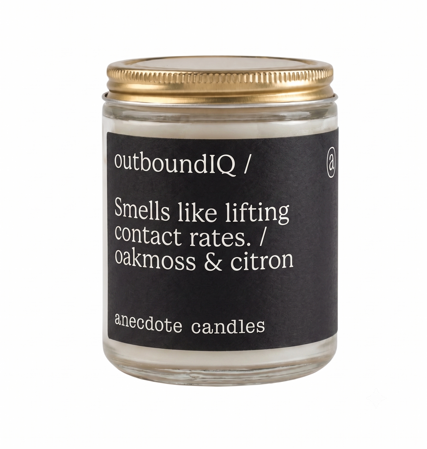 outboundIQ Custom Anecdote Candle