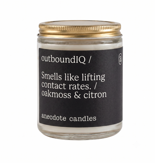 outboundIQ Custom Anecdote Candle