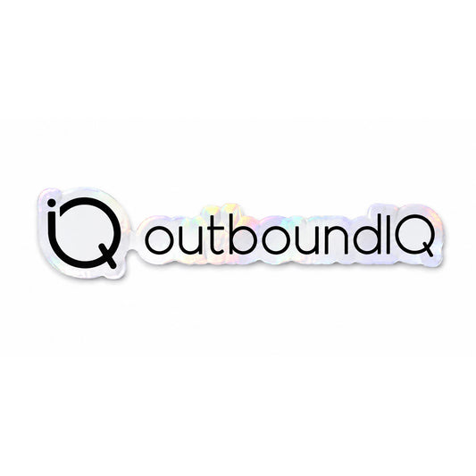 outboundIQ Holographic Die Cut Sticker