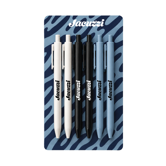 Gel Clicker Pen 6-Pack