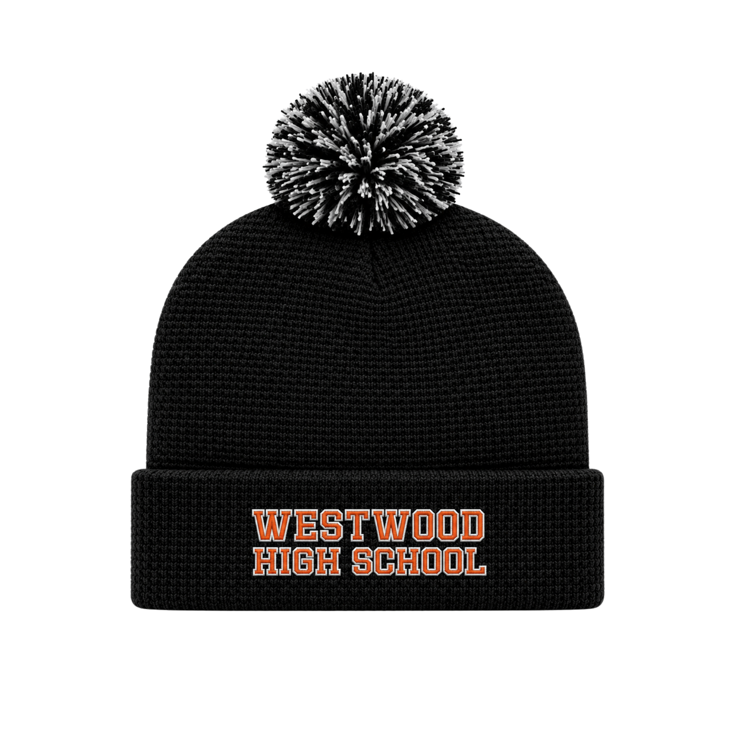 Waffle Pom Pom Hat