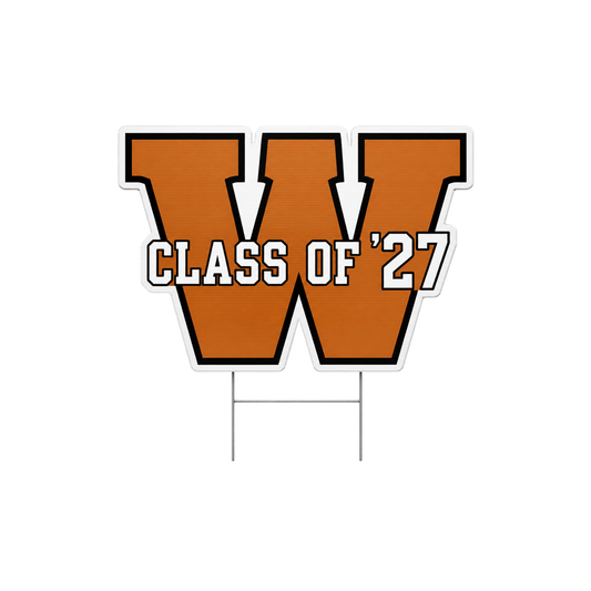 Die Cut 12" x 18" Lawn Sign